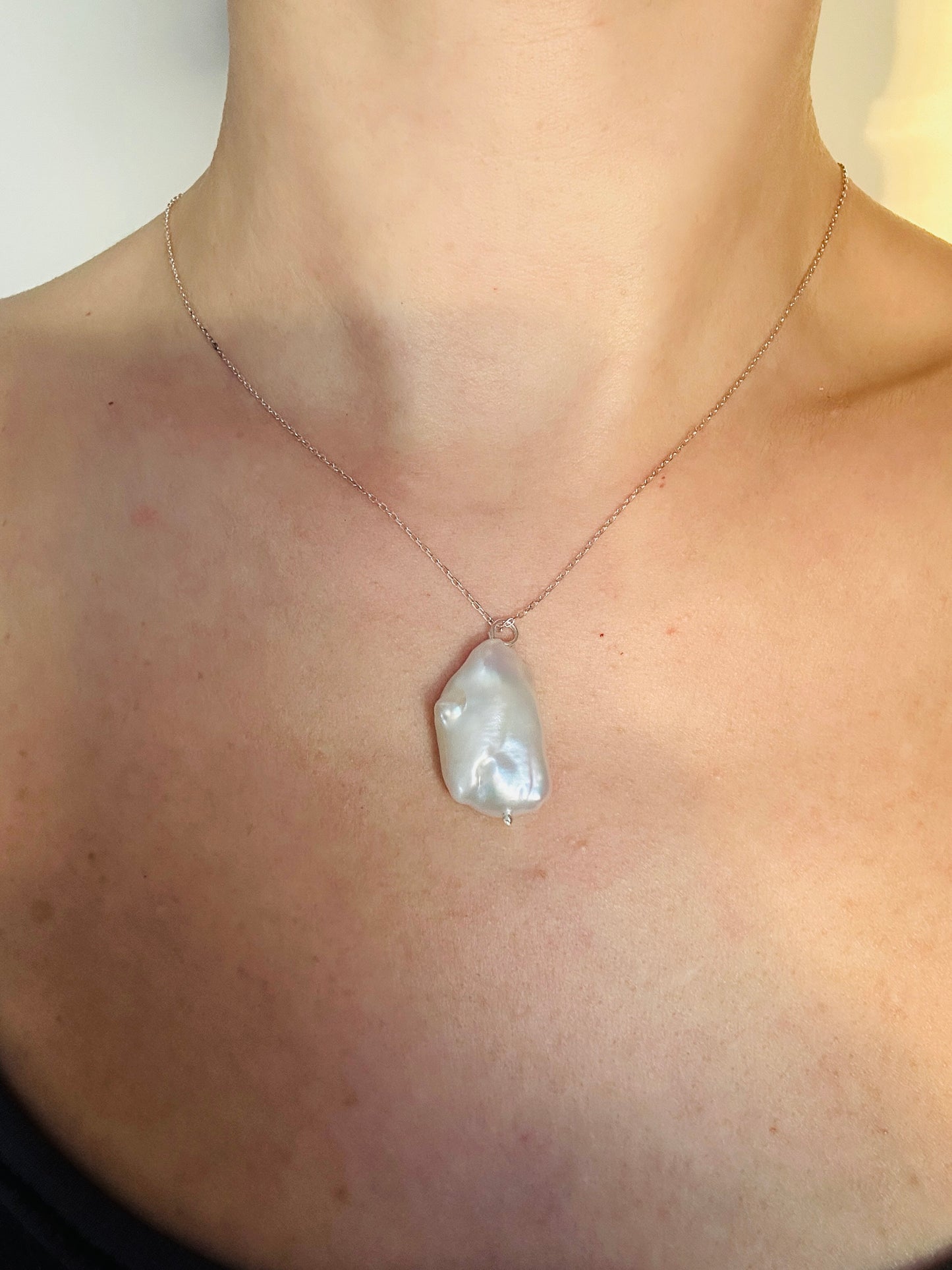 Clara Baroque Pearl necklace with earrings option