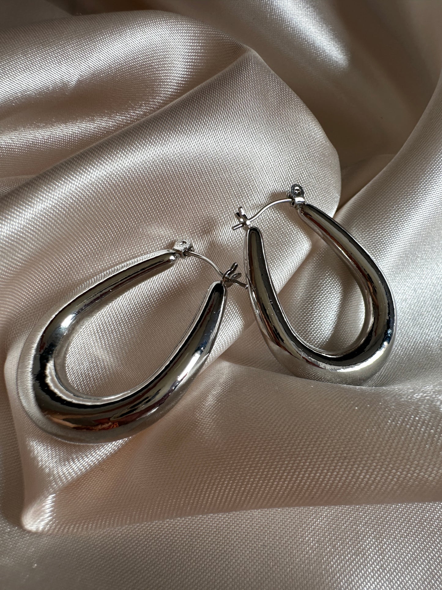 Catrine Thick Hoop Earrings