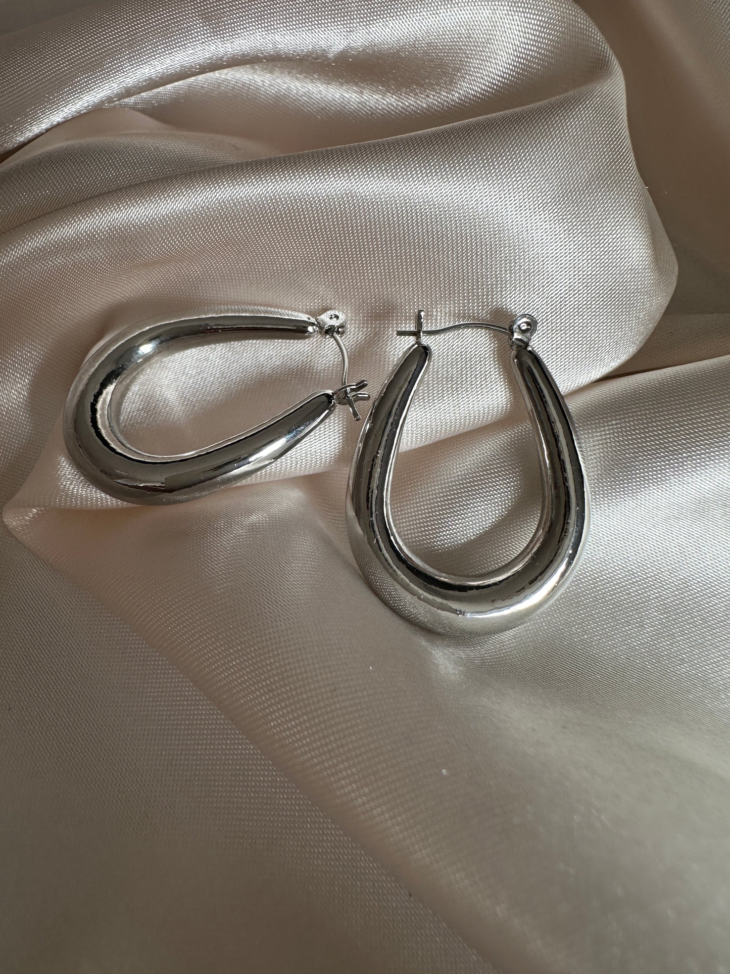 Catrine Thick Hoop Earrings