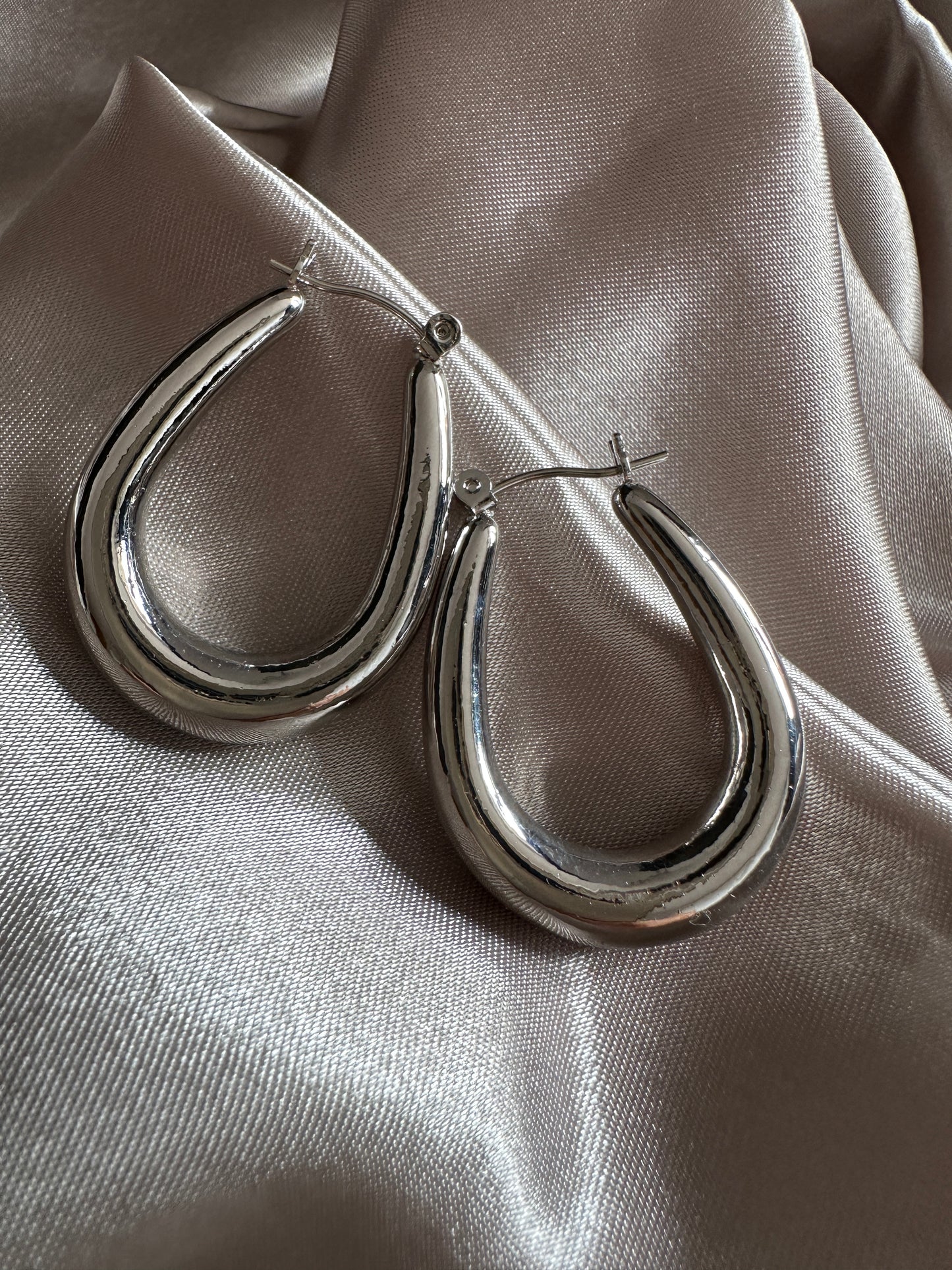 Catrine Thick Hoop Earrings