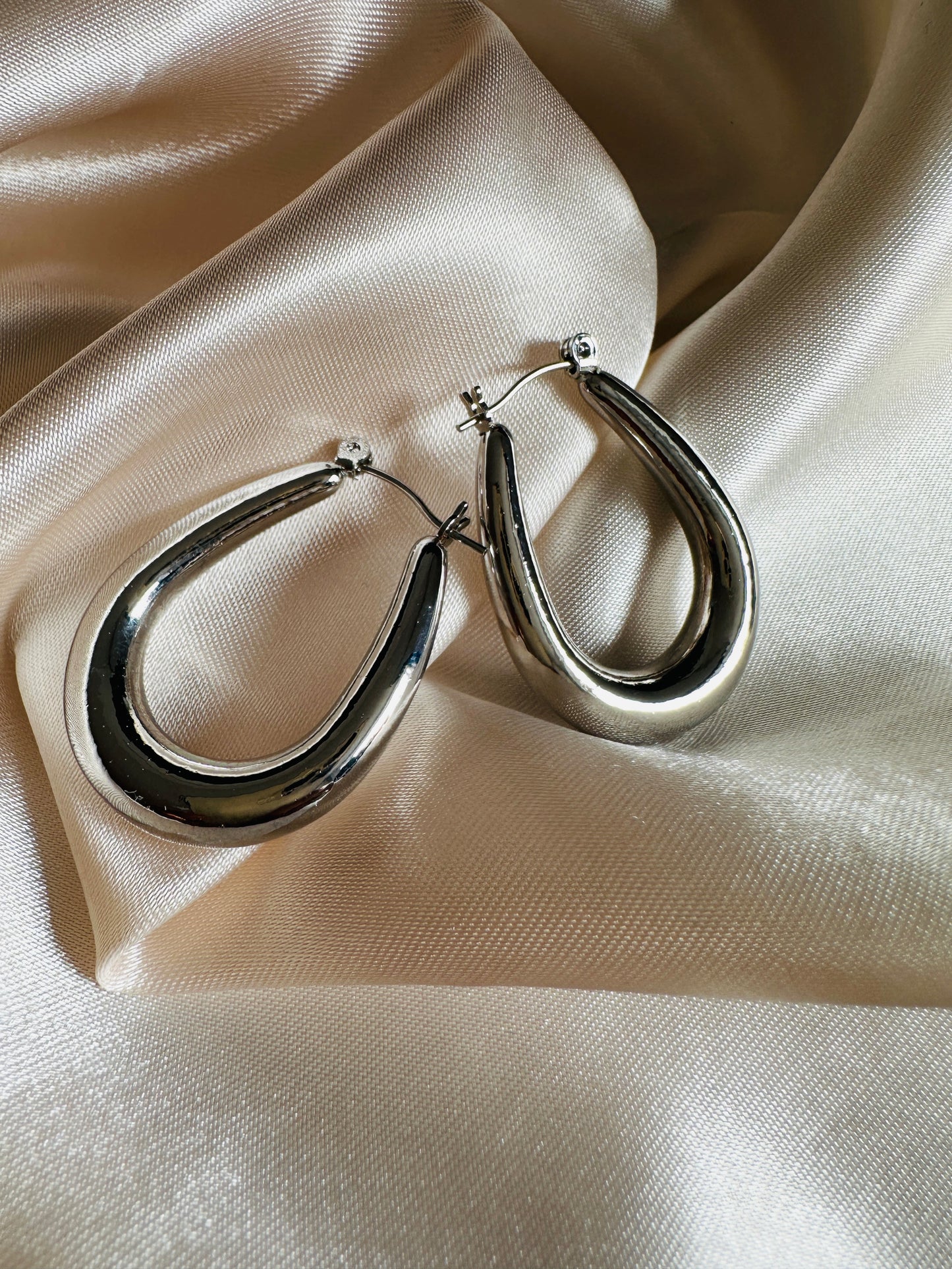 Catrine Thick Hoop Earrings