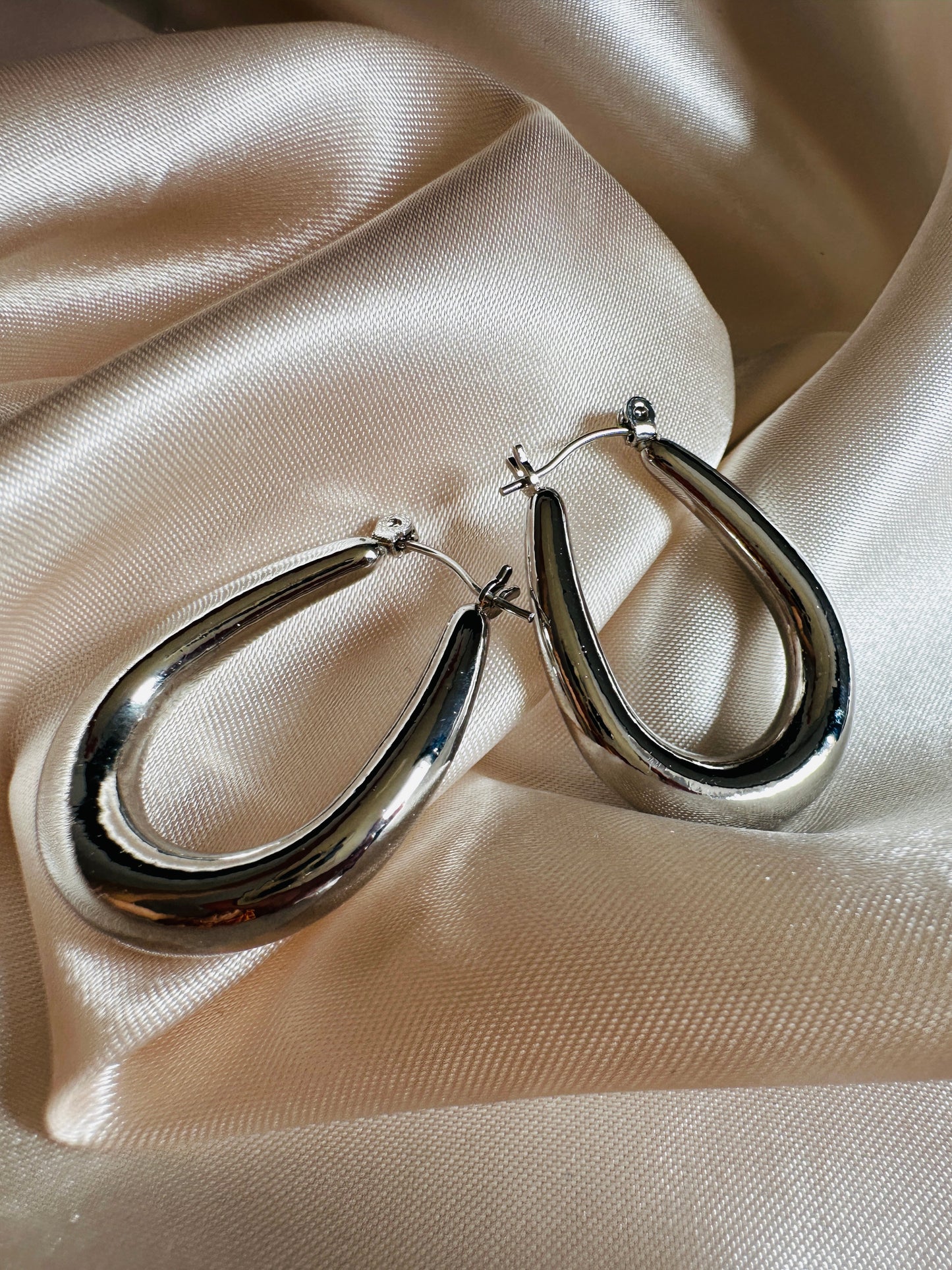 Catrine Thick Hoop Earrings