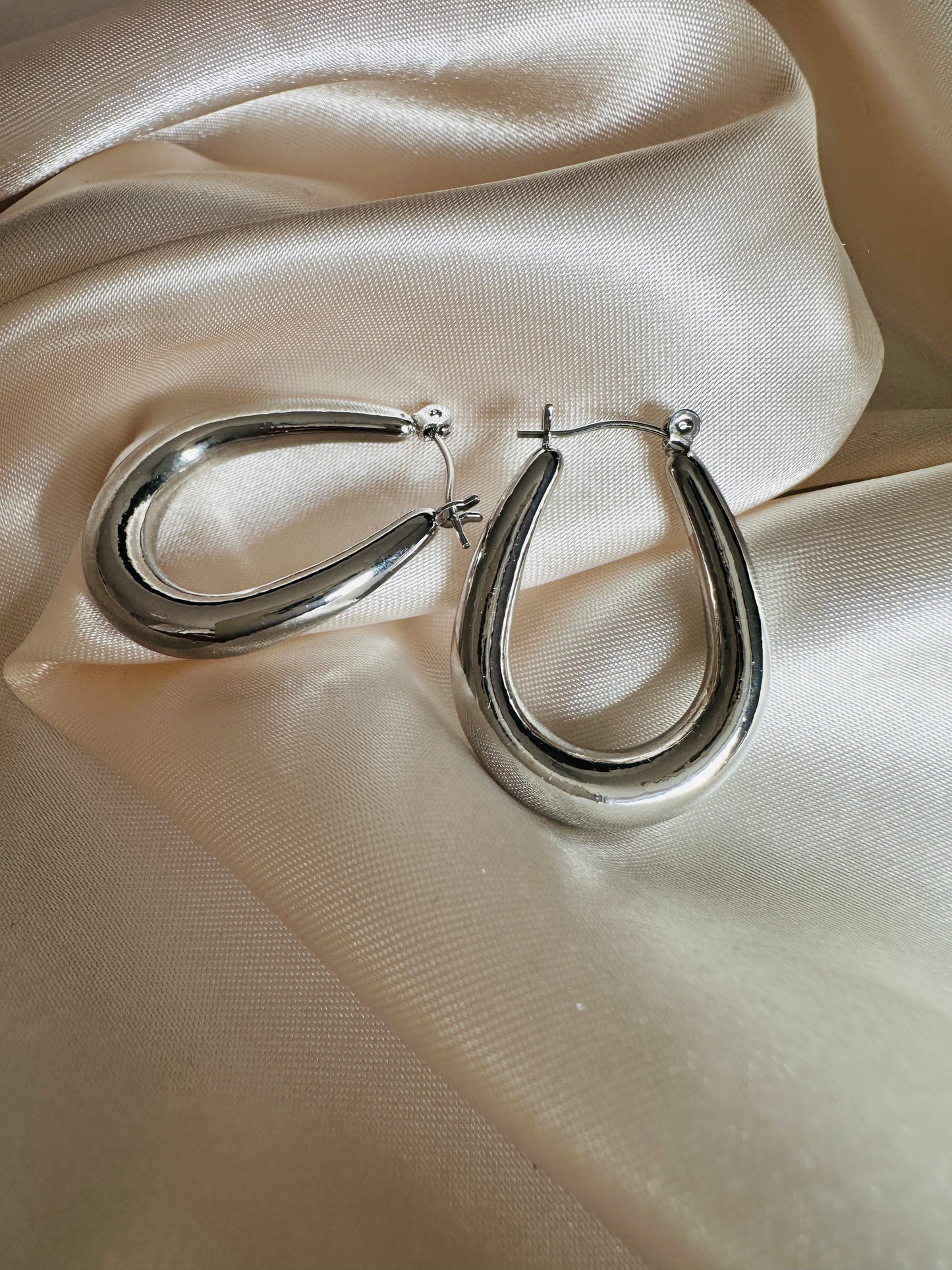 Catrine Thick Hoop Earrings