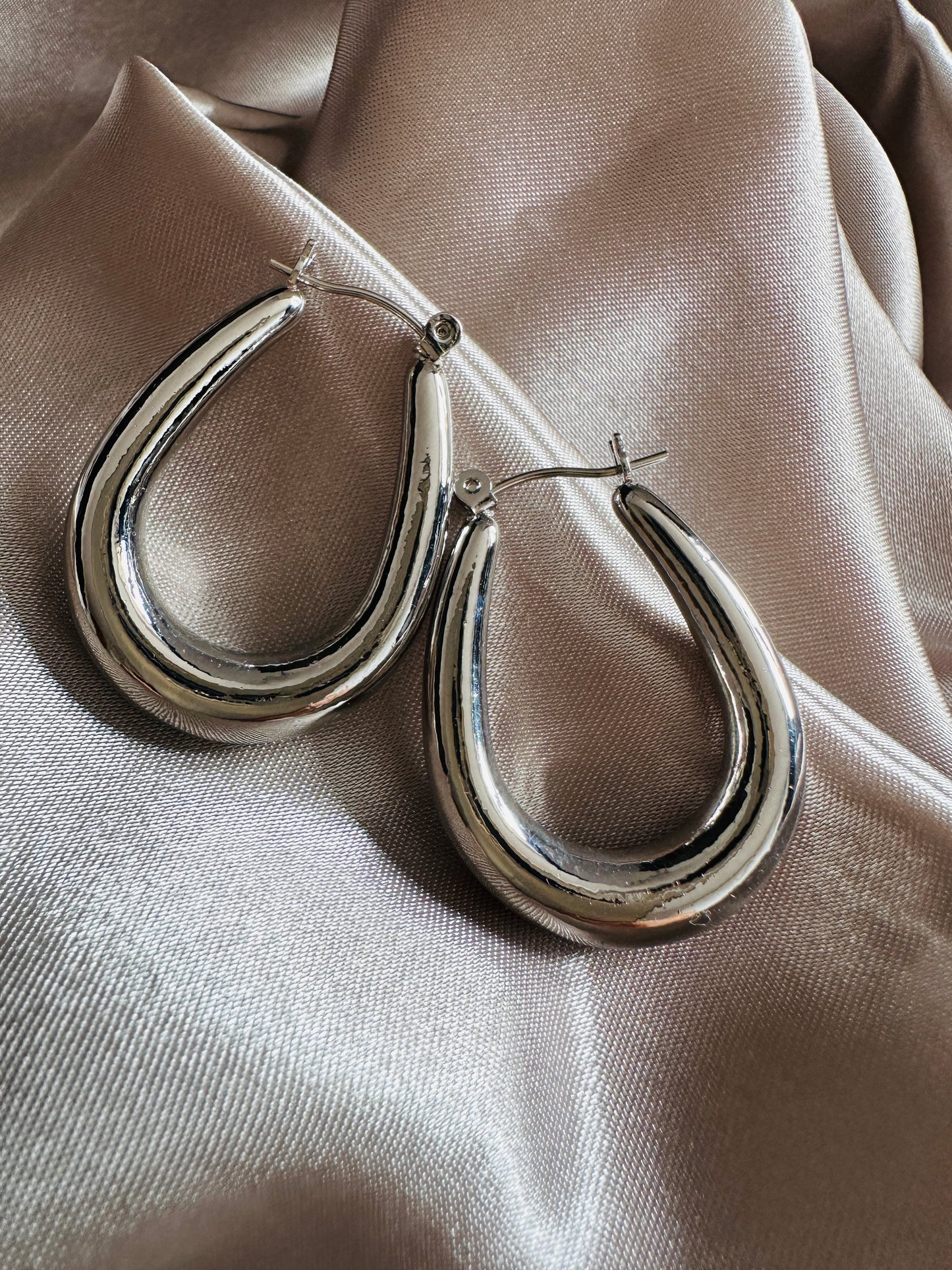 Catrine Thick Hoop Earrings