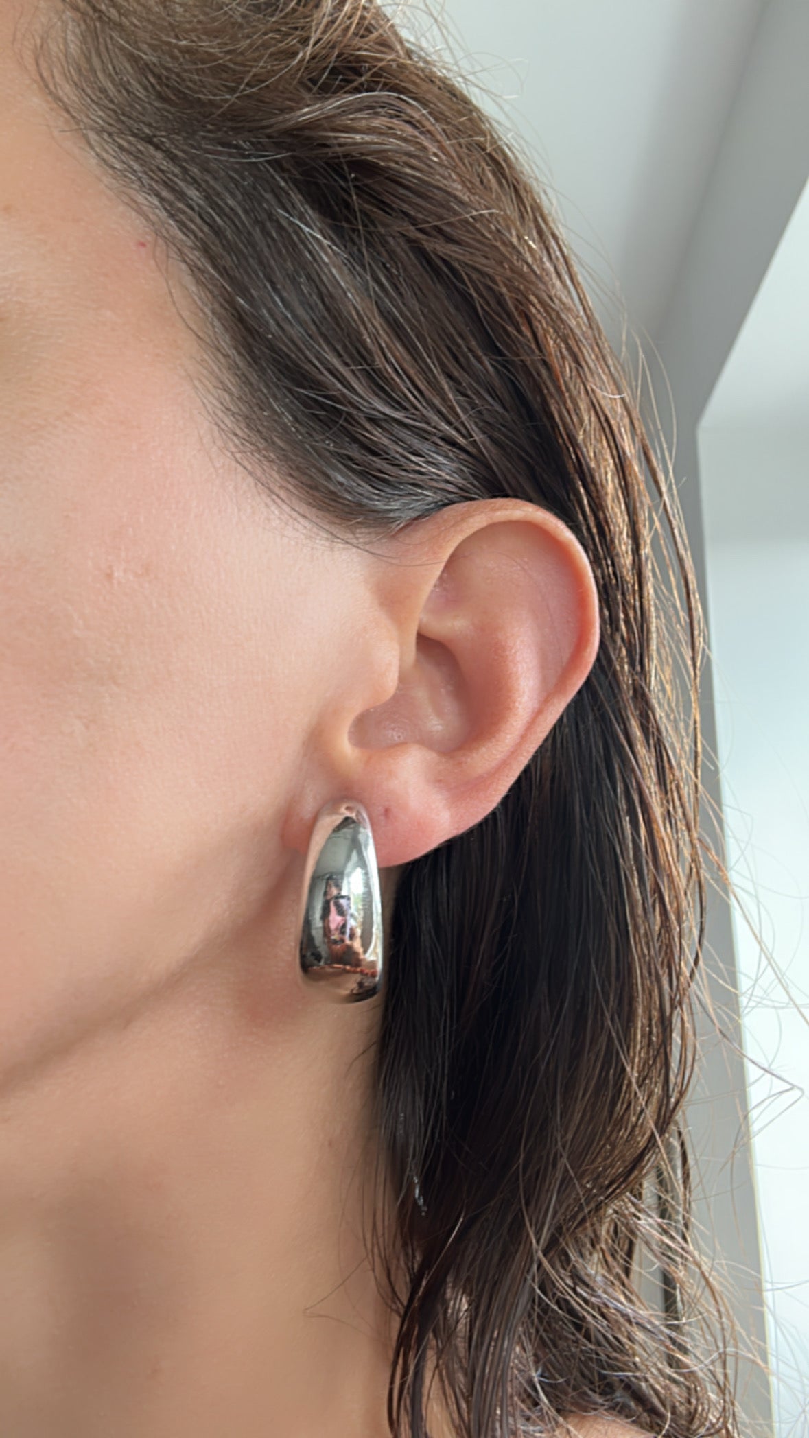 River Thick Hoop Earrings