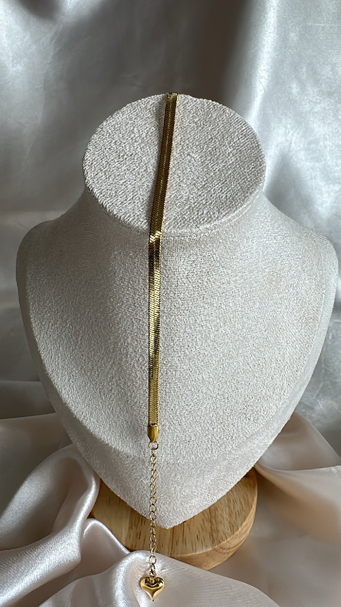 Herringbone Necklace and Bracelet Set Gold