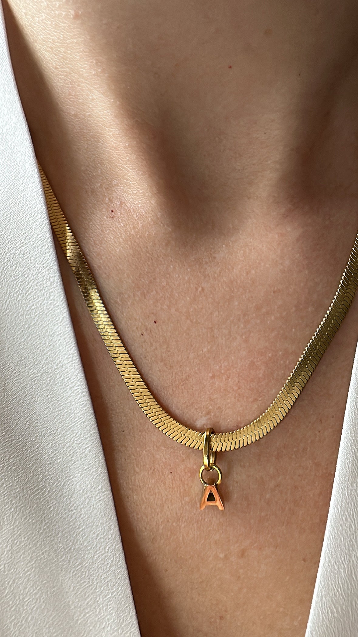 Hilary Gold Filled Initial Letter Necklaces