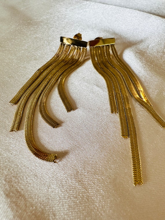 Herringbone Dangle Earrings