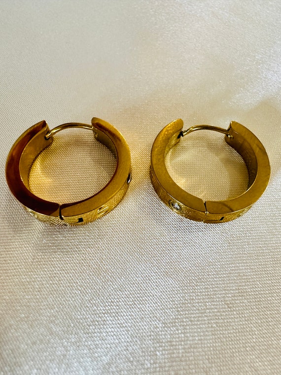 Large Dainty Hoop Earrings