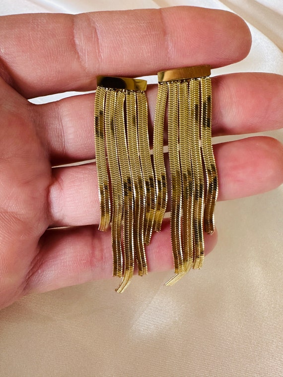 Herringbone Dangle Earrings