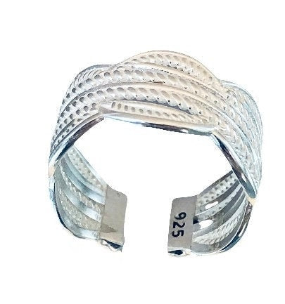 Bohemian Sterling Silver Adjustable Ring