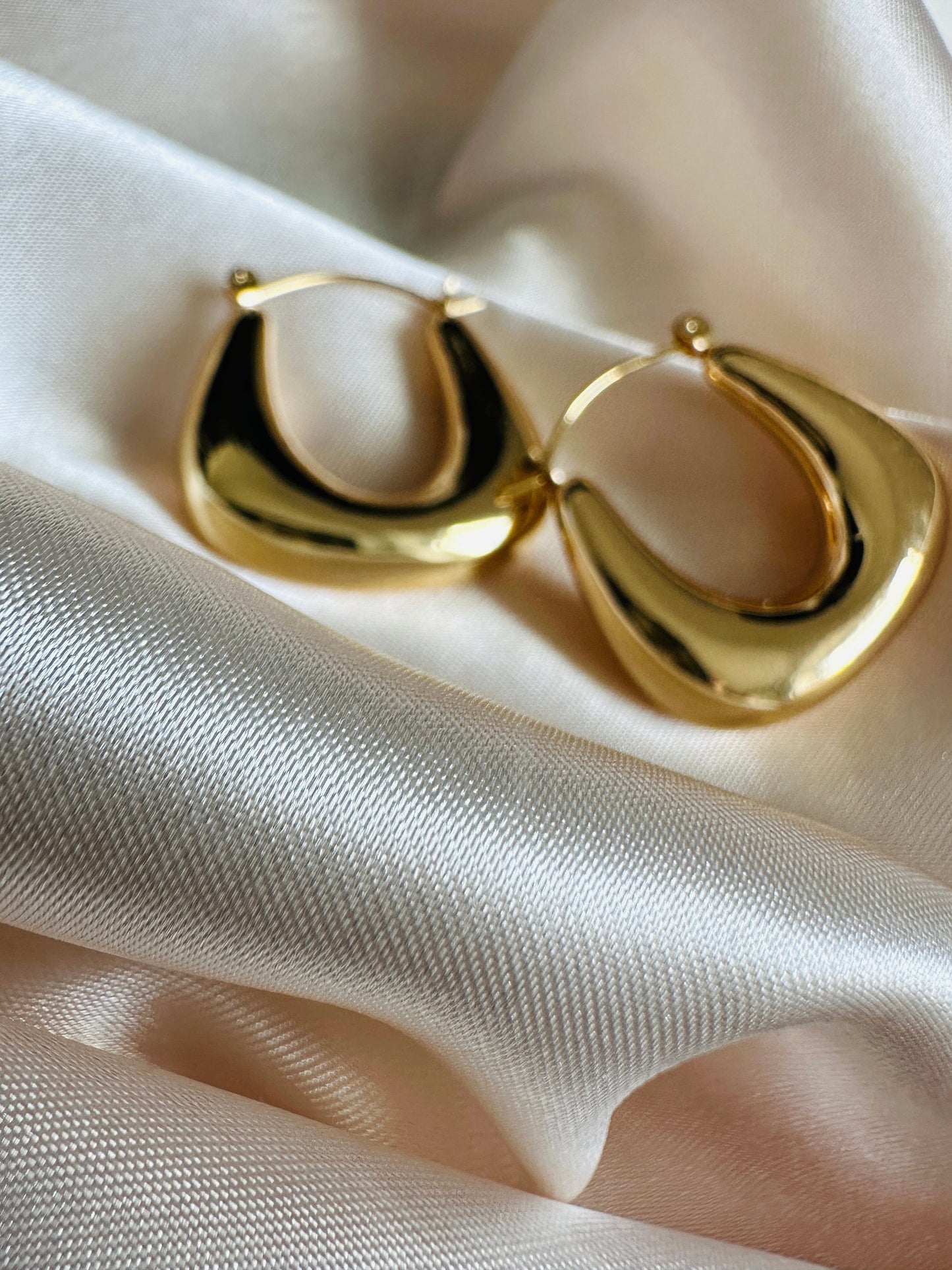 Gold Geometric Hoop Earrings