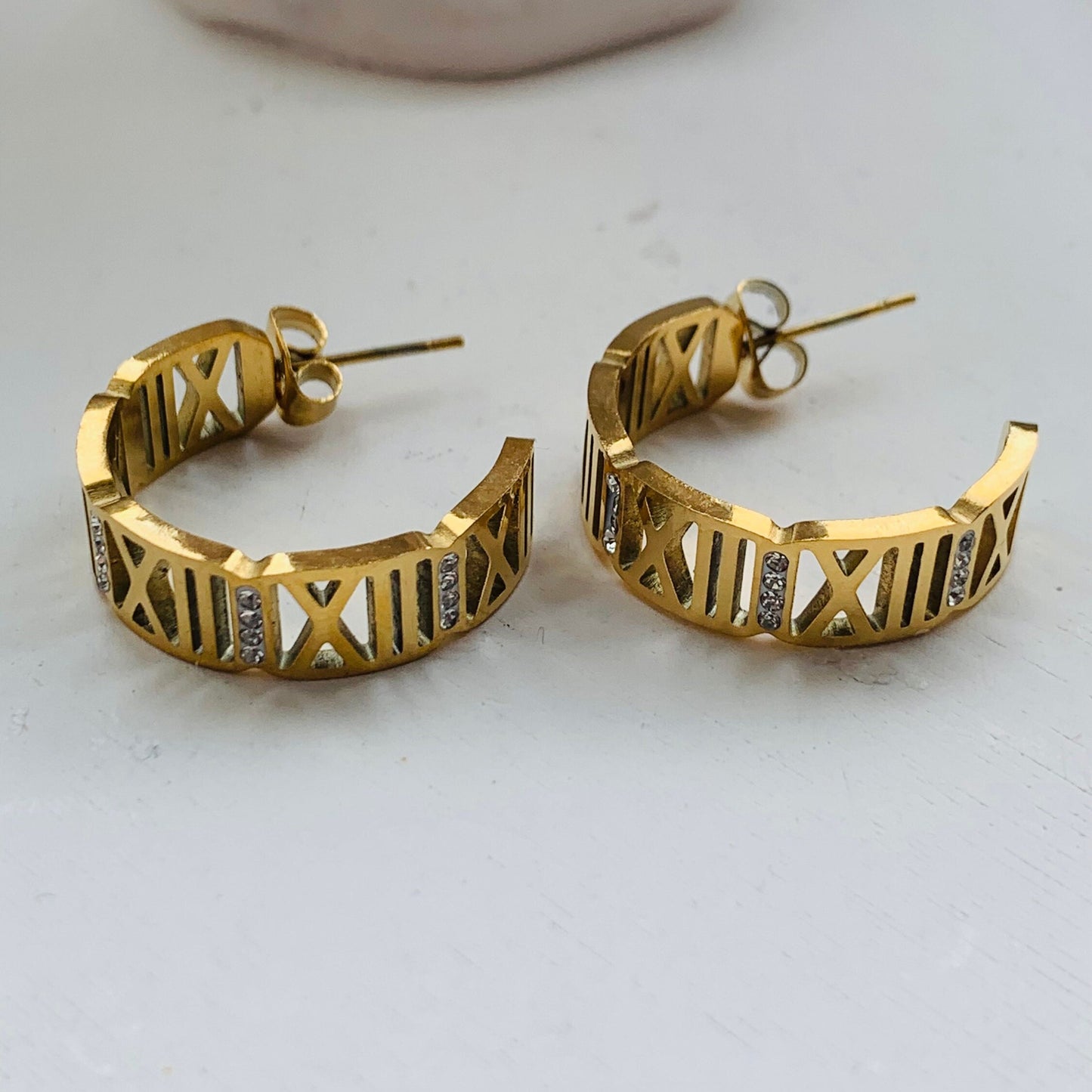 Gold Hoop Earrings: Stainless Steel, Tarnish-Free