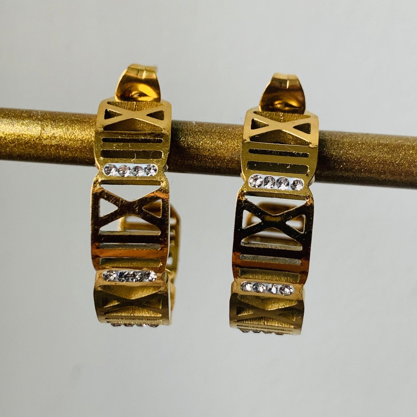 Gold Hoop Earrings: Stainless Steel, Tarnish-Free