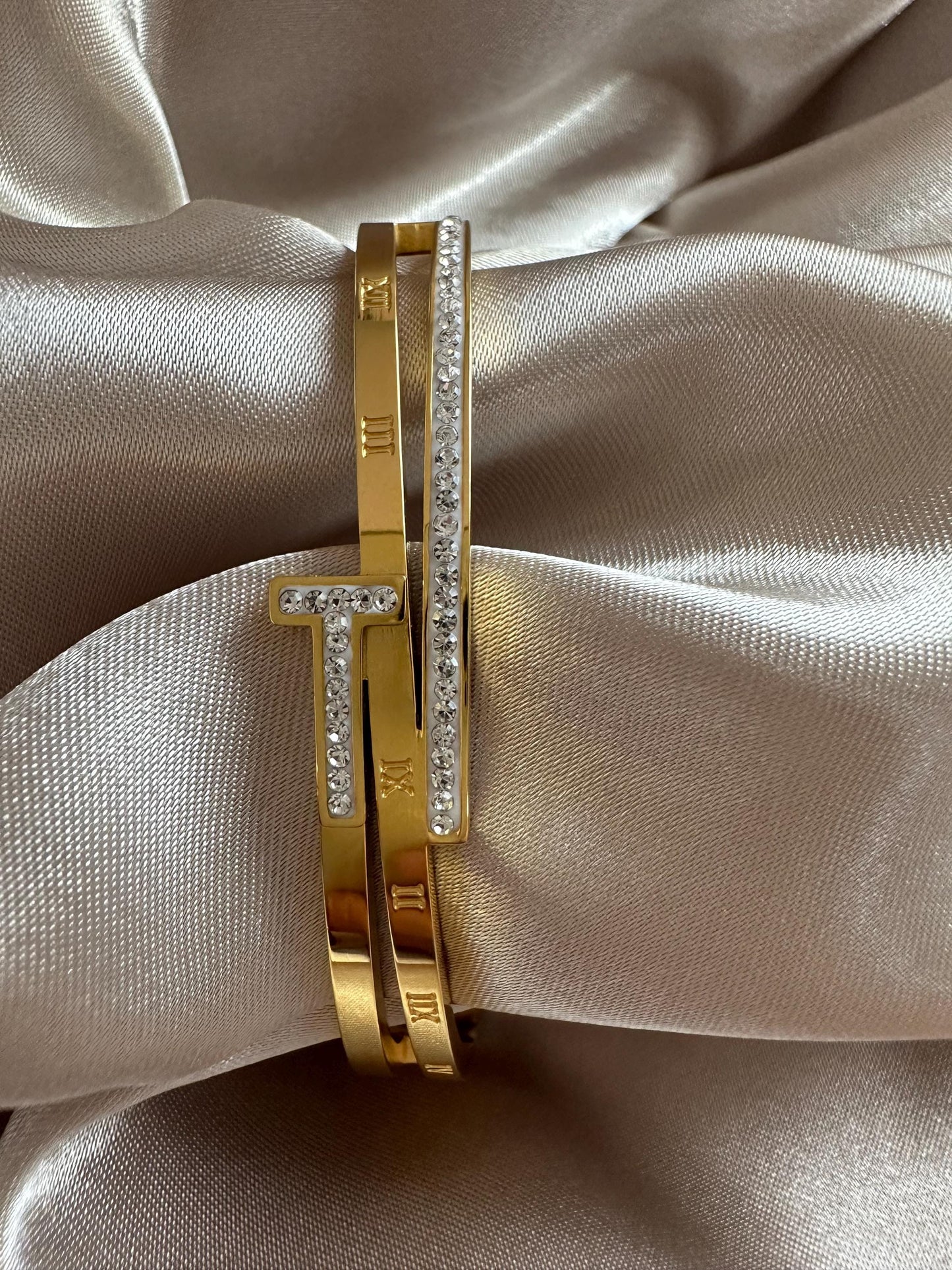 Gold Bangle: Tarnish-Free Stainless Steel