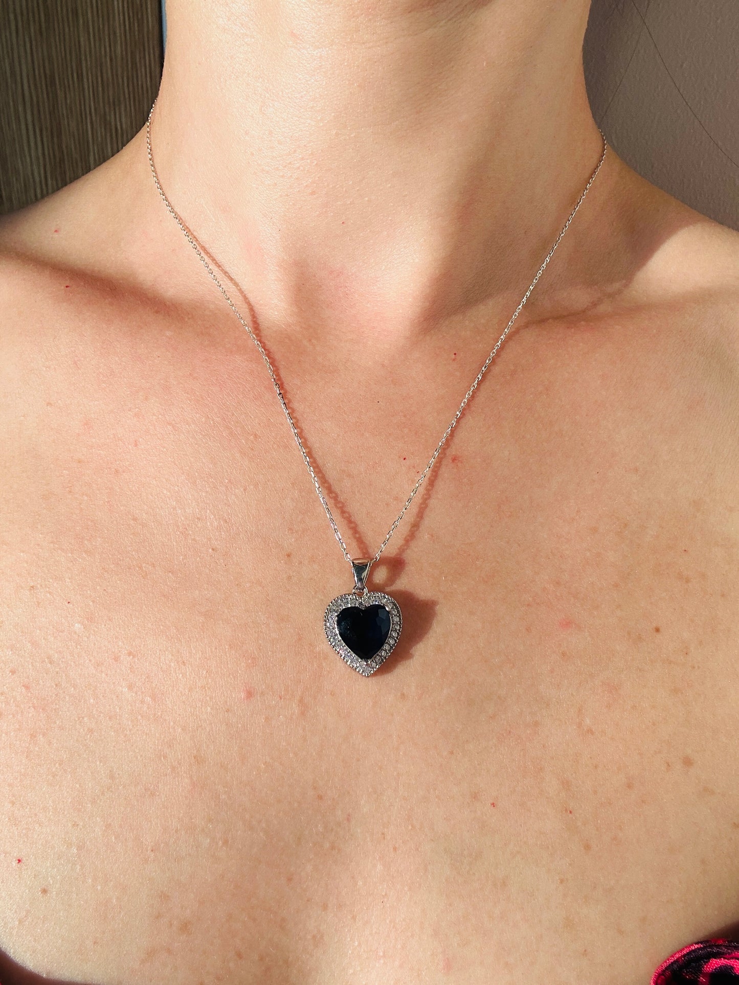 Sapphire Love Necklace Set