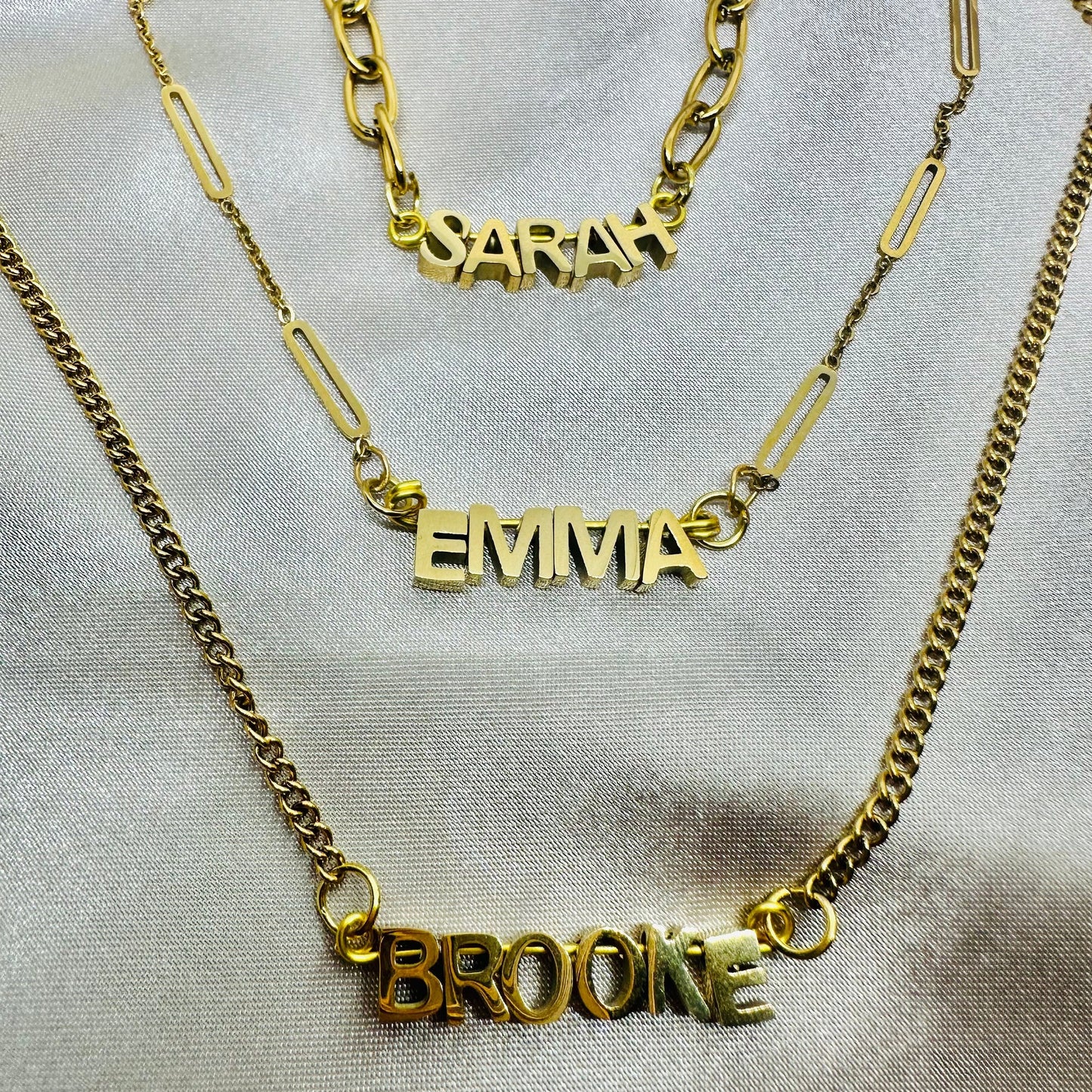 Gold Personalized Name Necklace: Custom Initial Jewelry