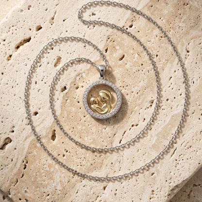 Gold Vermeil Mother-Child Necklace - Heartfelt Gift for Moms - Mother's Day