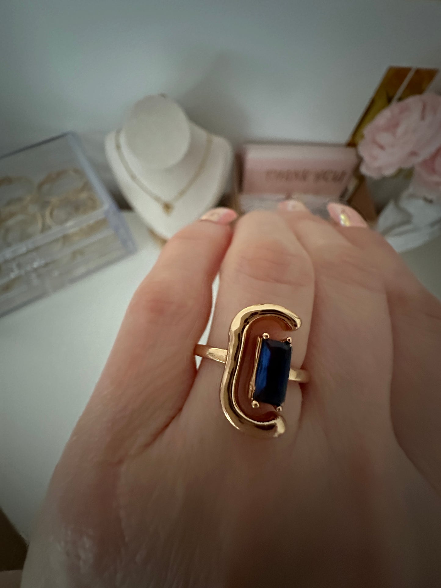 Sapphire Gold Ring