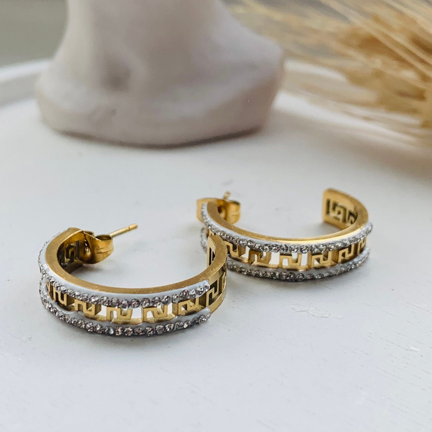Gold Hoop Earrings: Stainless Steel, Tarnish-Free