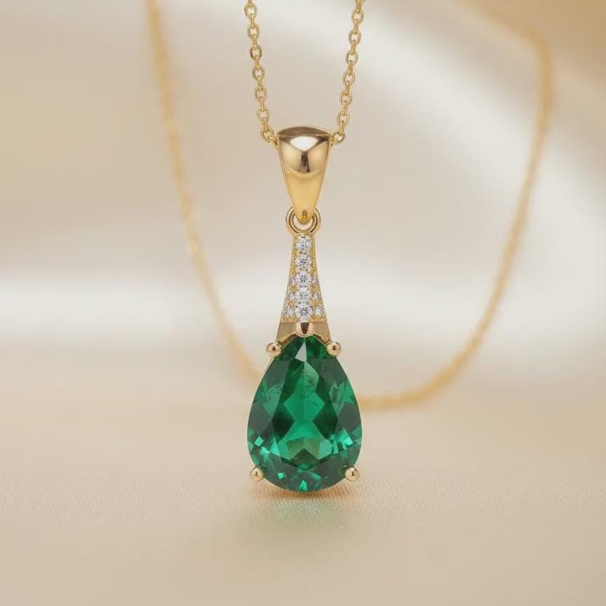 Amethyst Gold Vermeil Necklace -February Birthstone Jewelry-