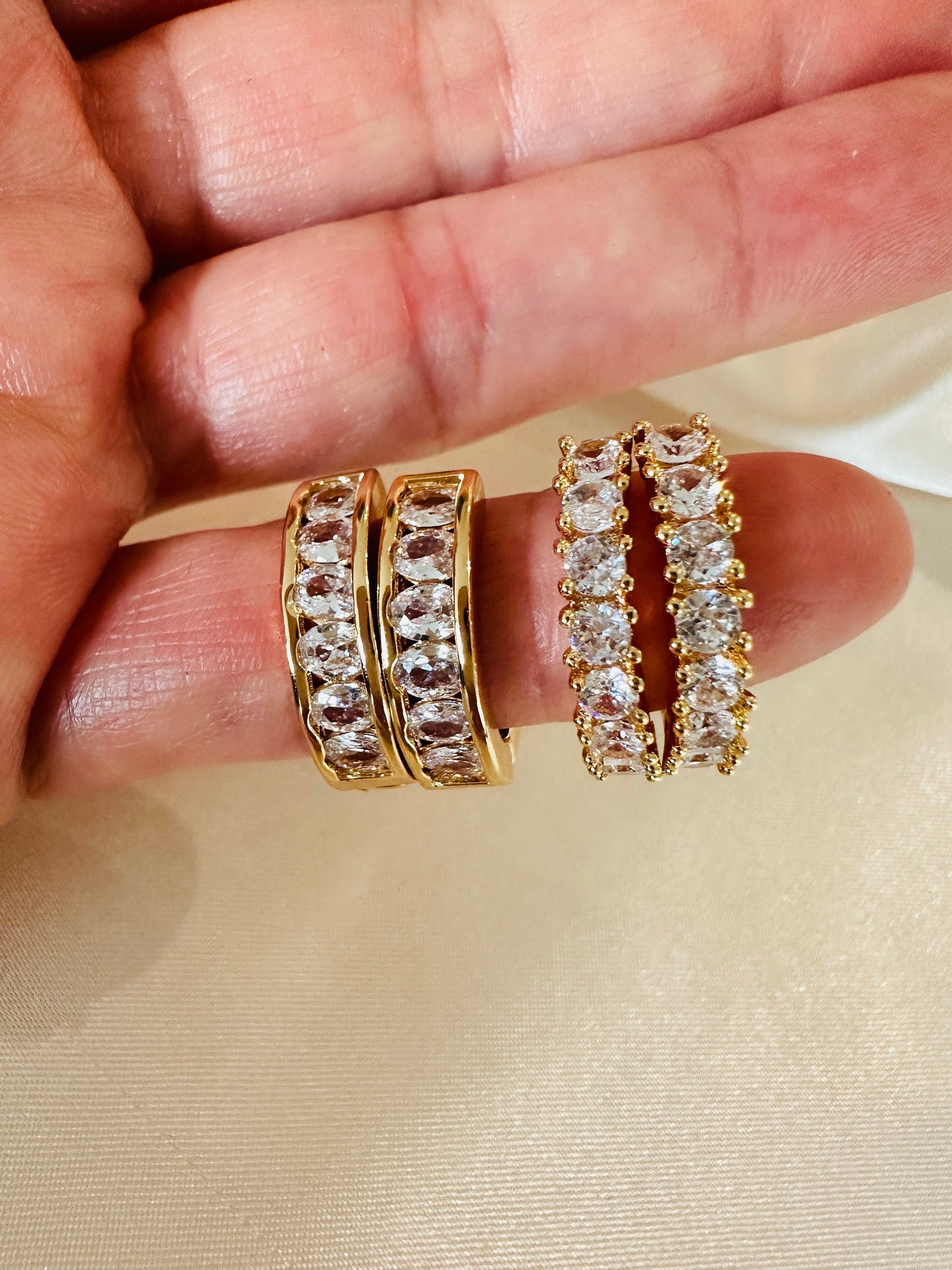 Dainty Gold Hoop Earrings: 18K Plated Brass, Hypoallergenic