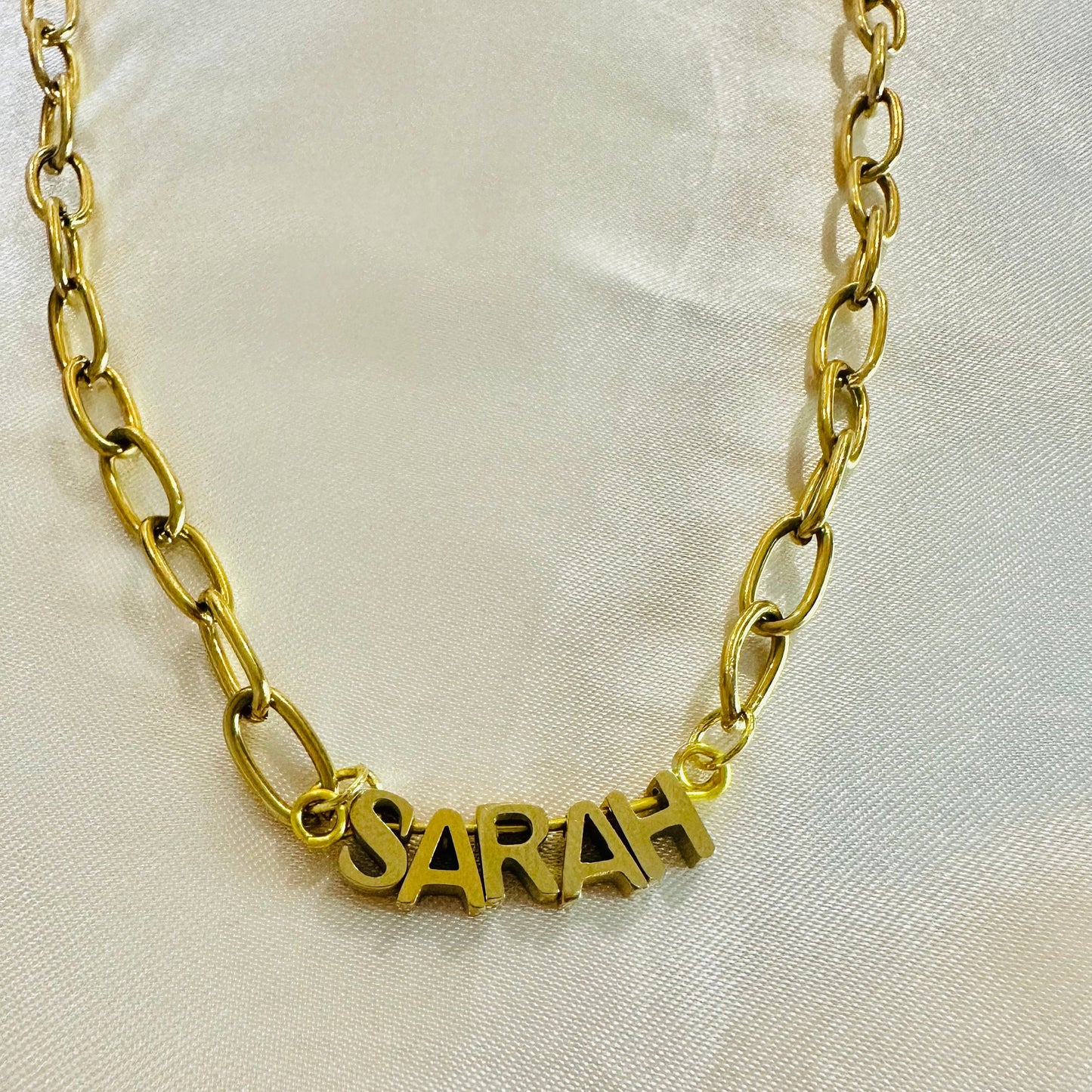 Gold Personalized Name Necklace: Custom Initial Jewelry
