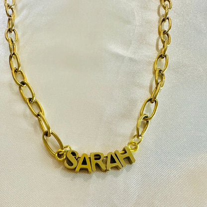 Gold Personalized Name Necklace: Custom Initial Jewelry