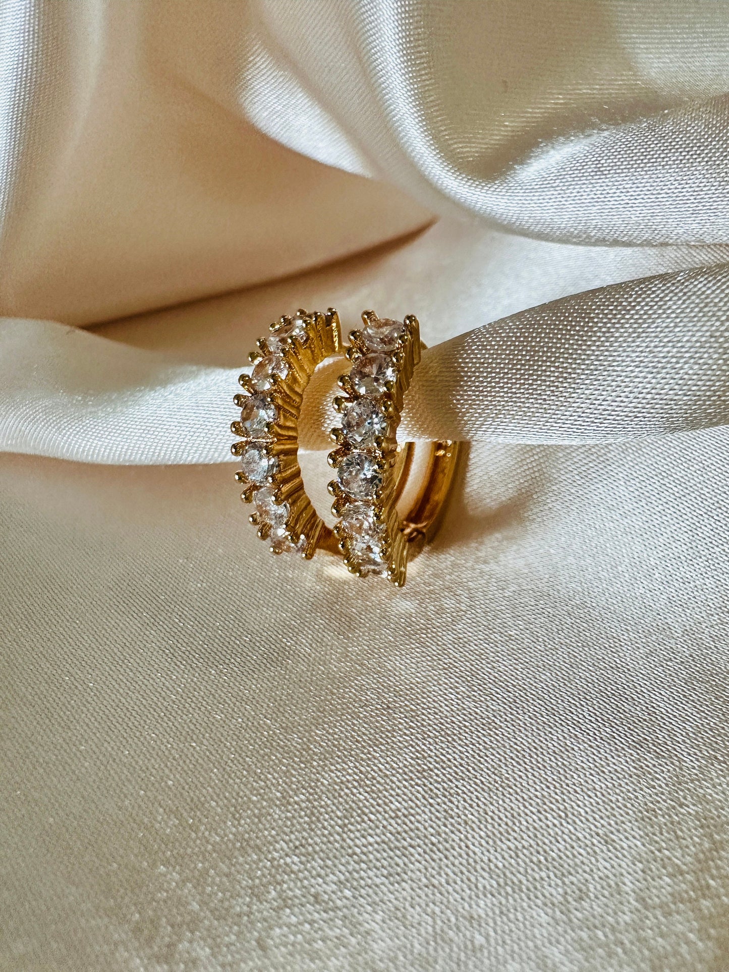Dainty Gold Hoop Earrings: 18K Plated Brass, Hypoallergenic