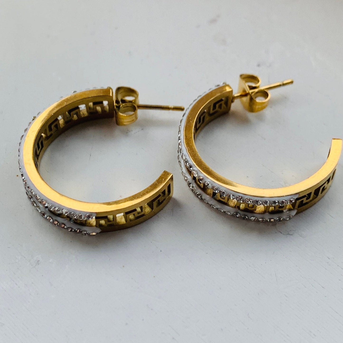 Gold Hoop Earrings: Stainless Steel, Tarnish-Free