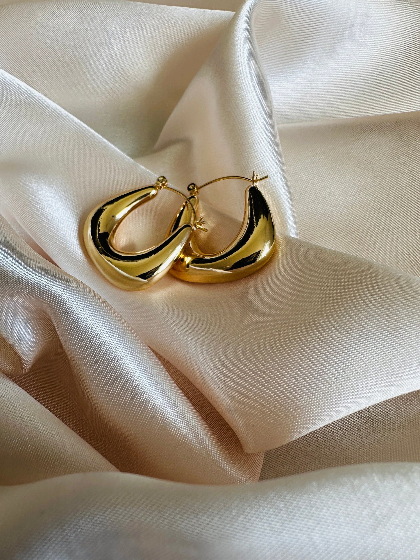 Gold Geometric Hoop Earrings