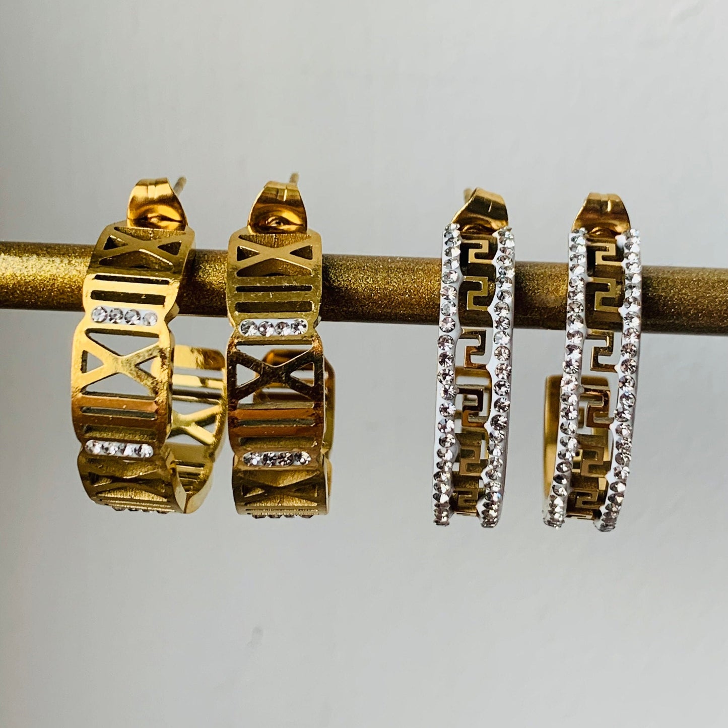 Gold Hoop Earrings: Stainless Steel, Tarnish-Free