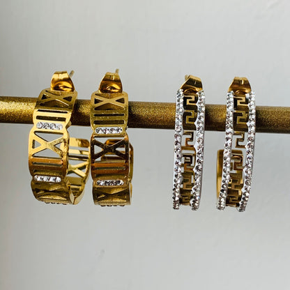 Gold Hoop Earrings: Stainless Steel, Tarnish-Free