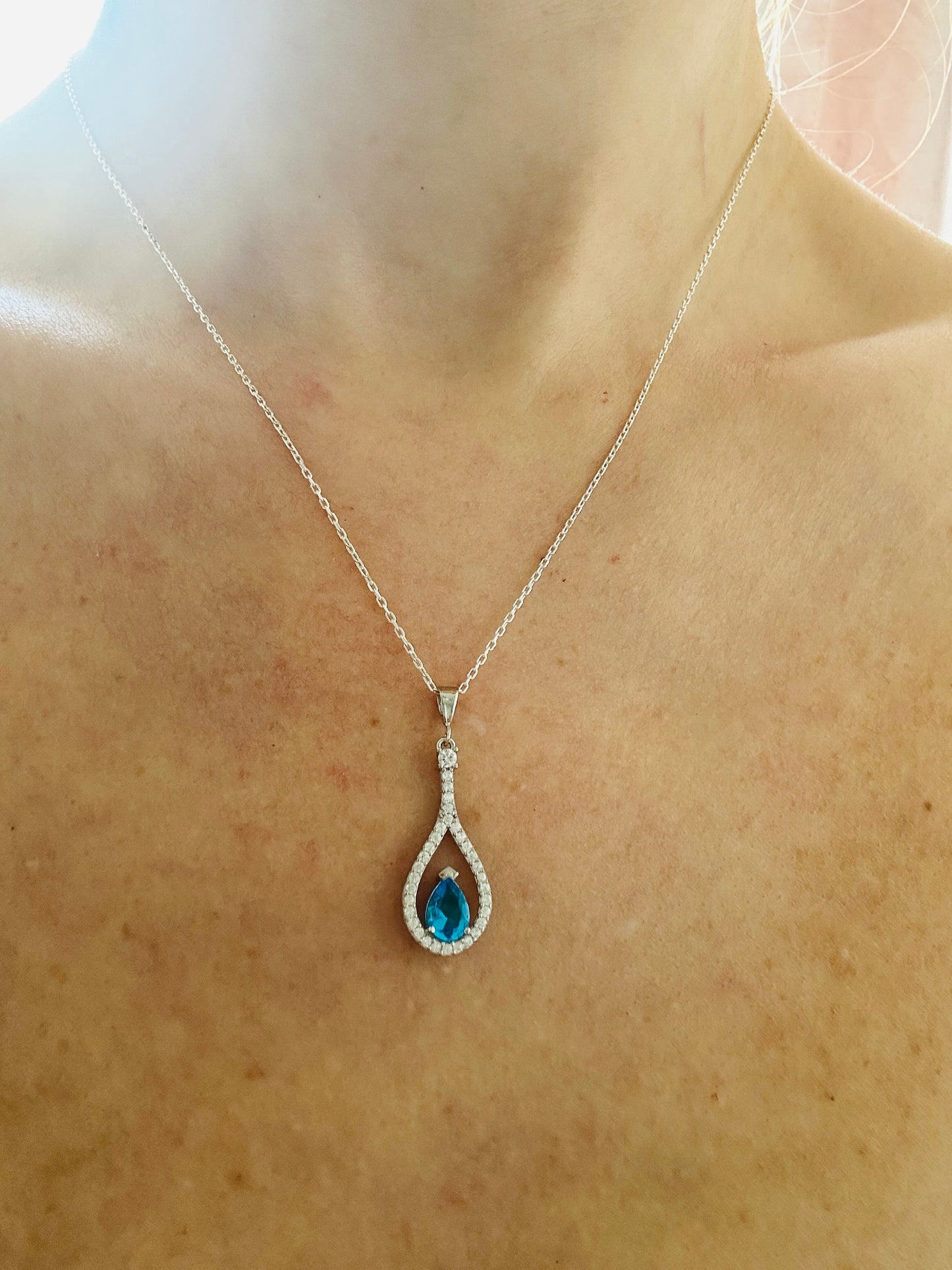 Diana Aquamarine Necklace