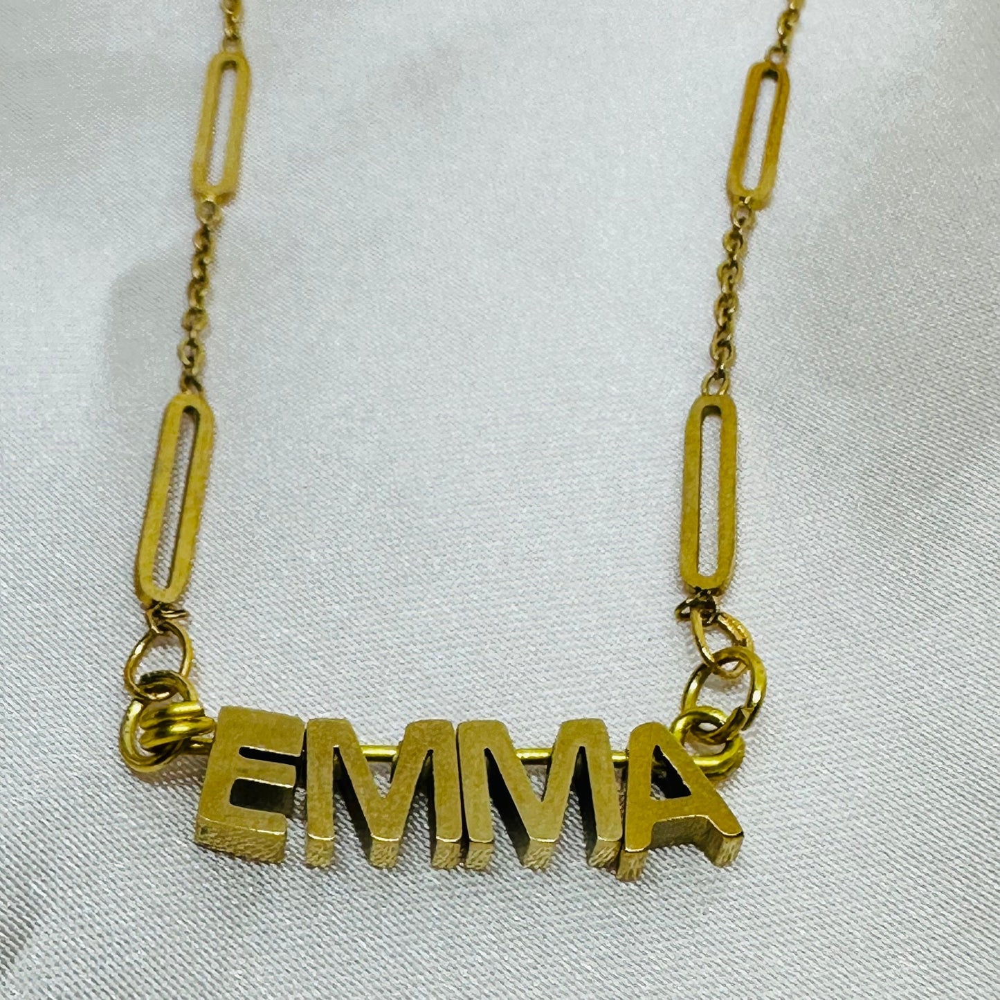 Gold Personalized Name Necklace: Custom Initial Jewelry
