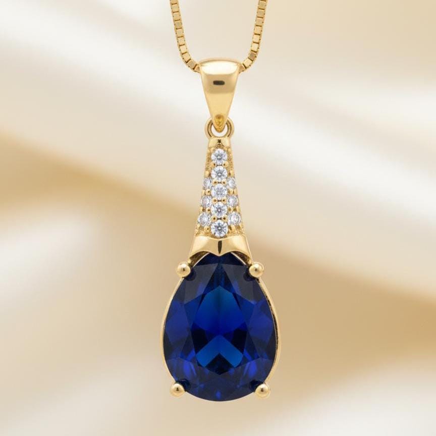 Amethyst Gold Vermeil Necklace -February Birthstone Jewelry-