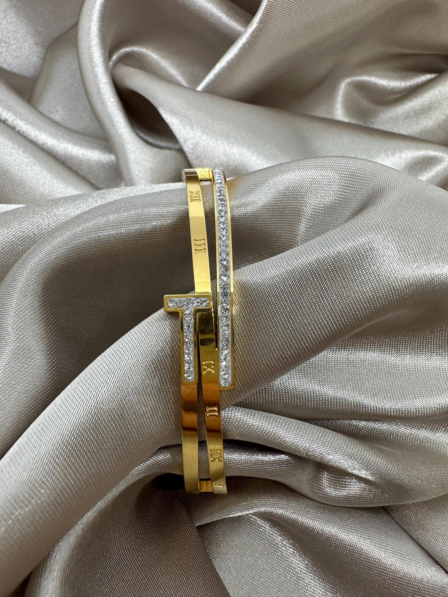 Gold Bangle: Tarnish-Free Stainless Steel