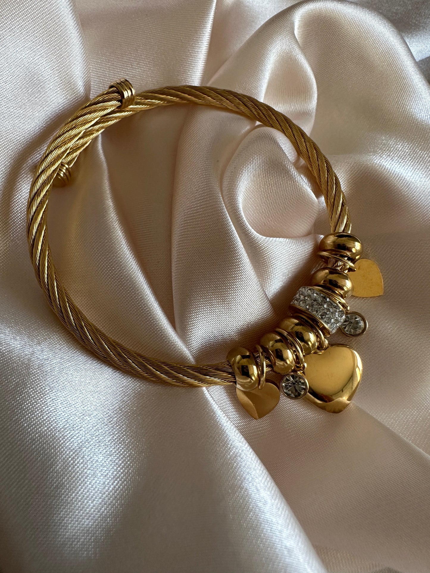 Gold Bangle -Charm Bracelet