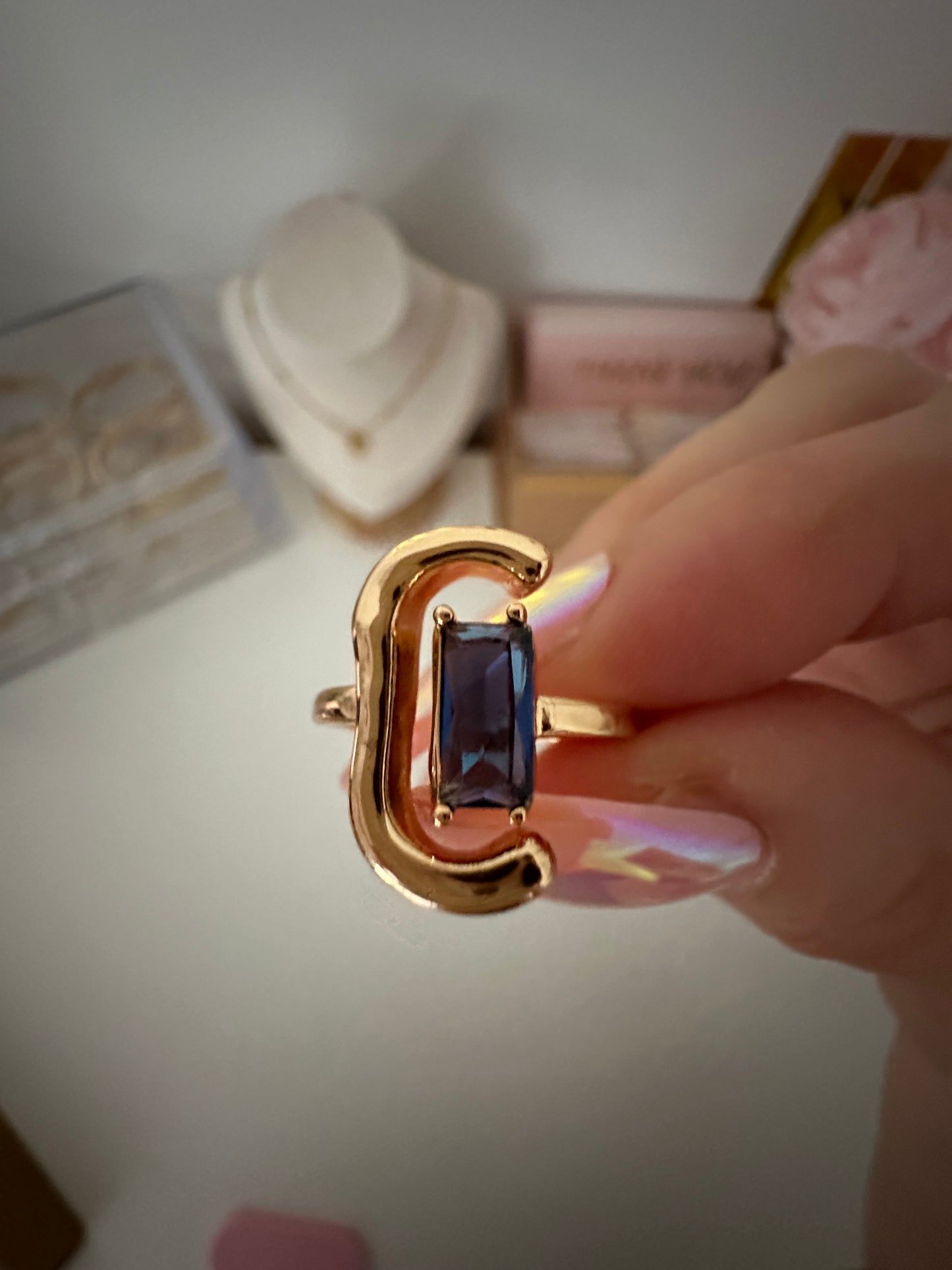 Sapphire Gold Ring