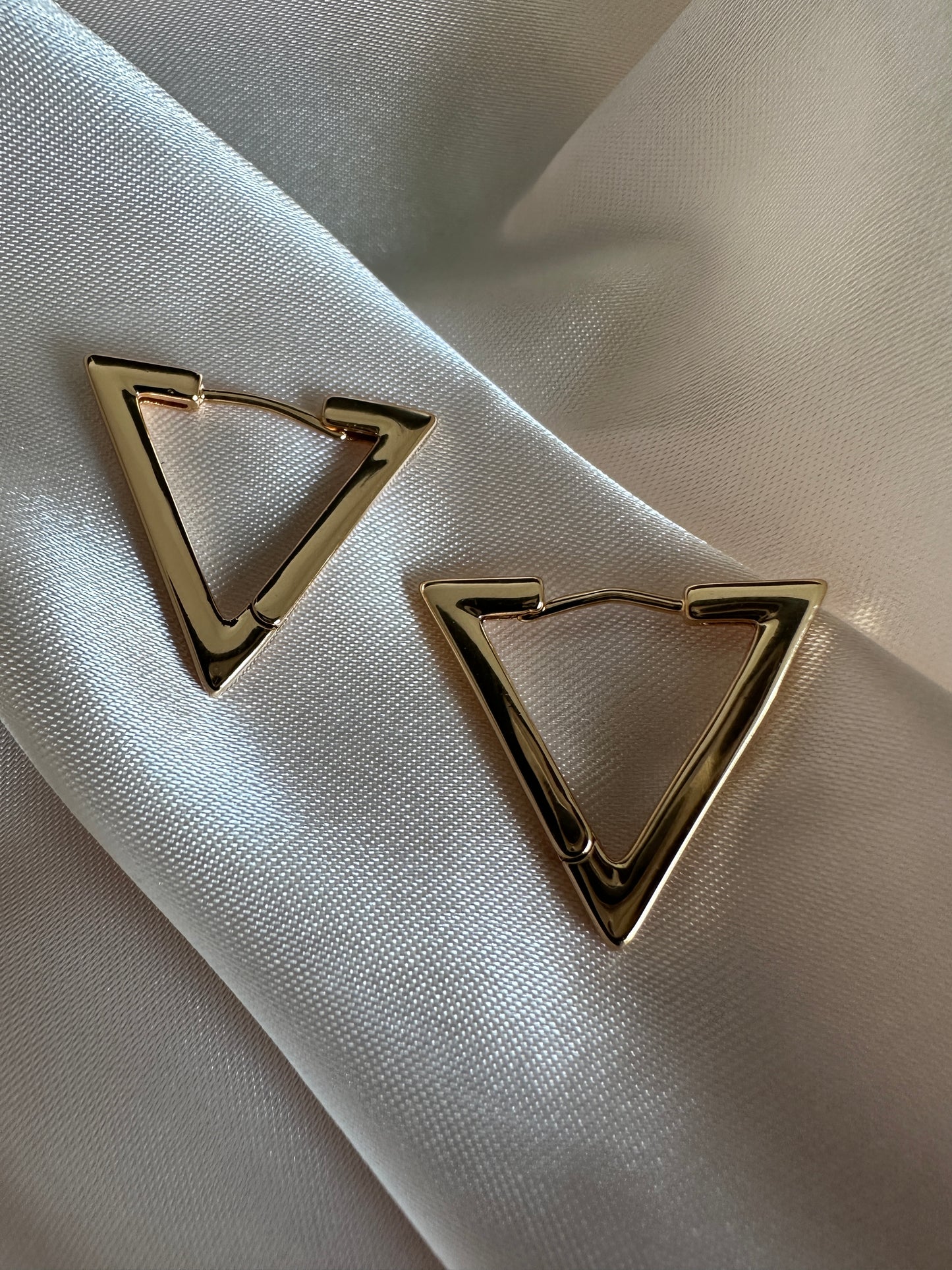 Alice Gold Triangle Earrings