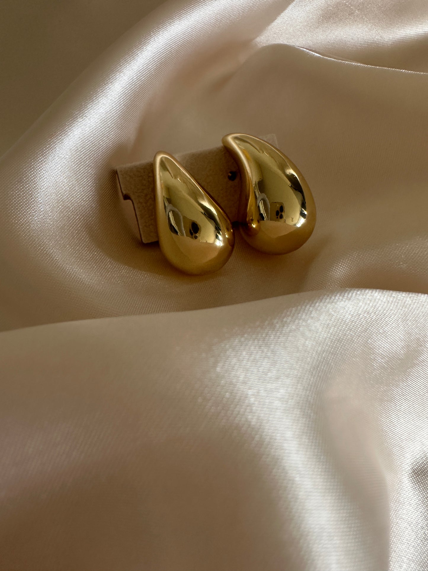 Jolie Gold Dome Earrings