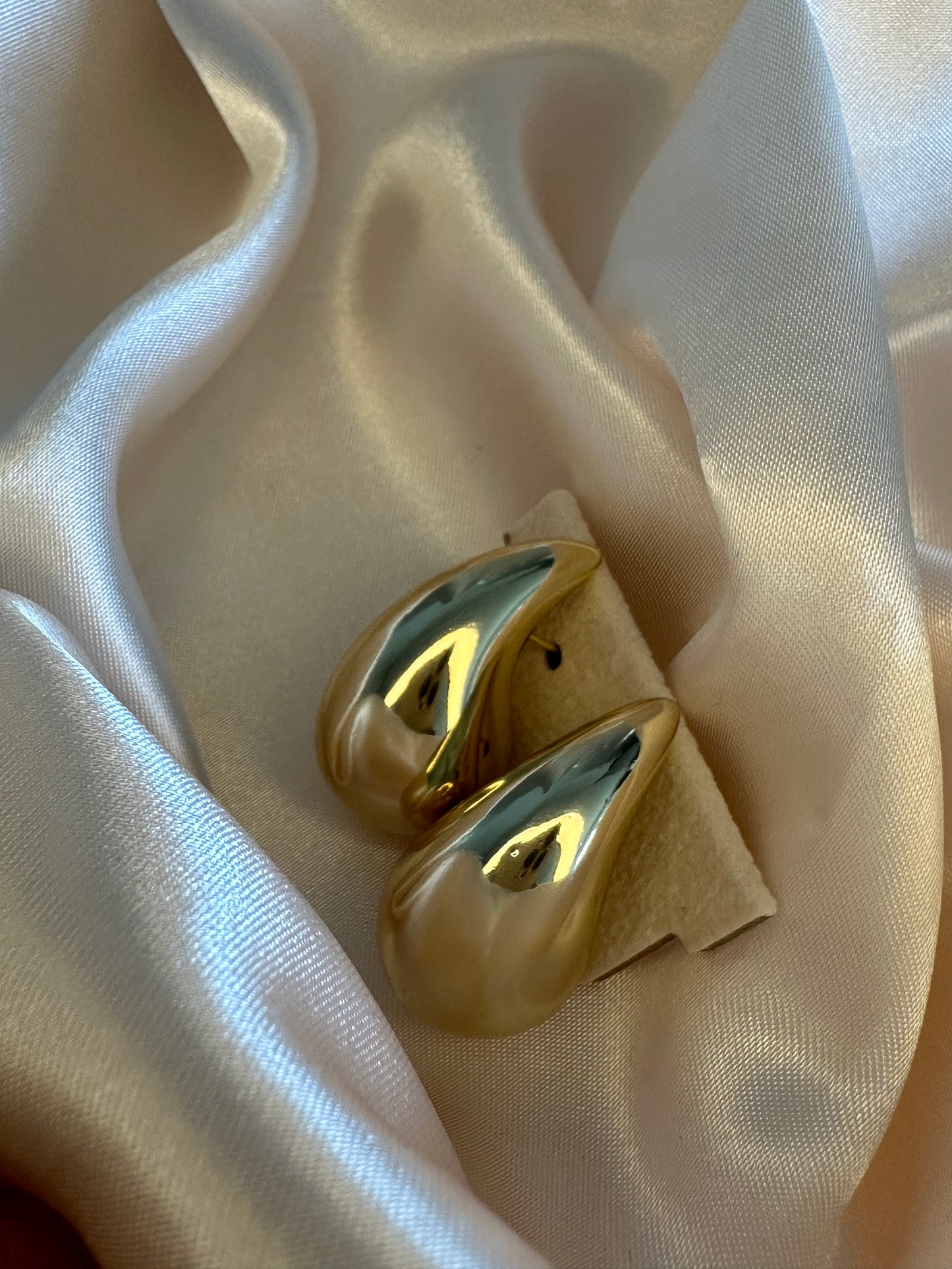 Jolie Gold Dome Earrings