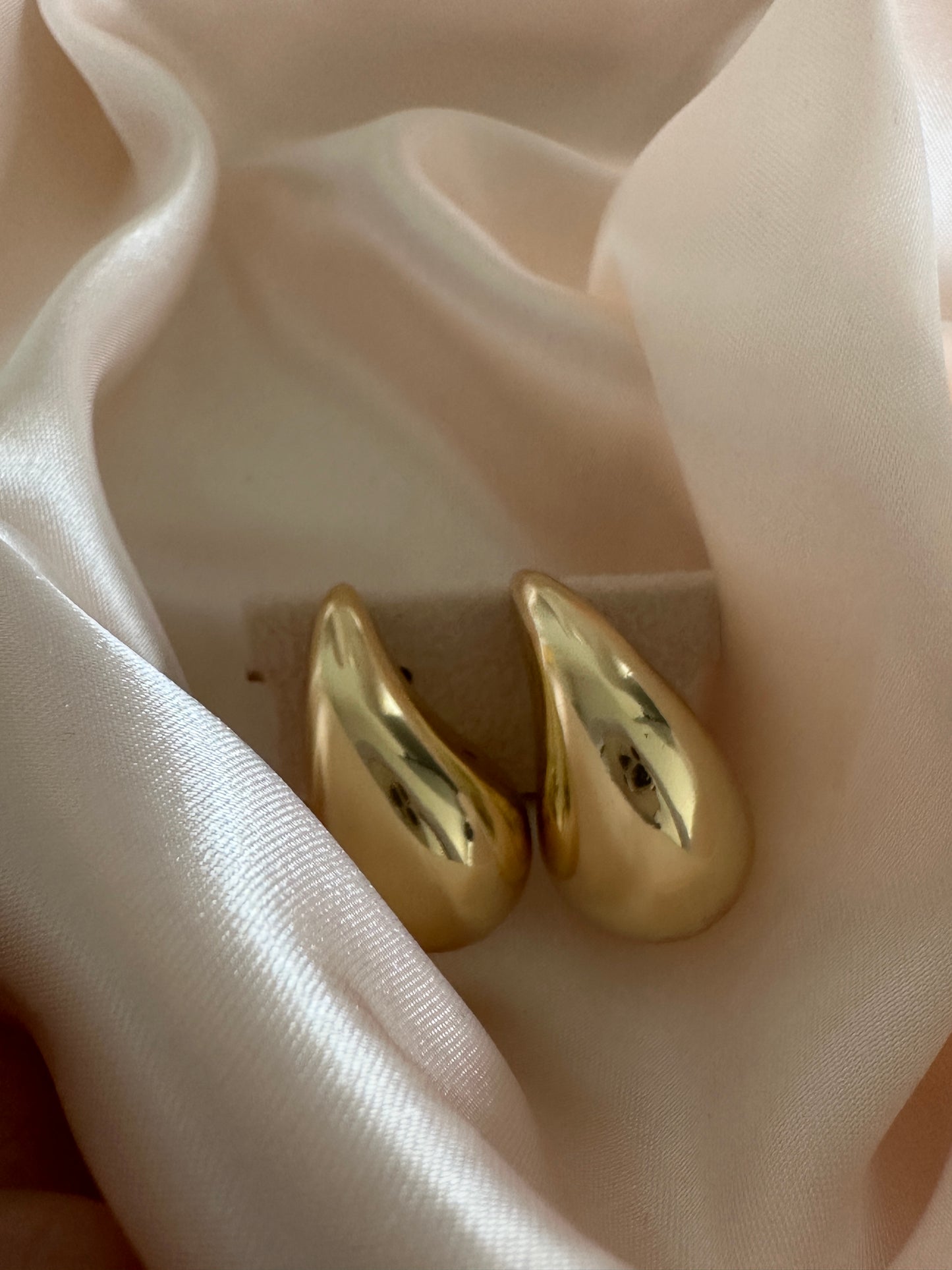 Jolie Gold Dome Earrings