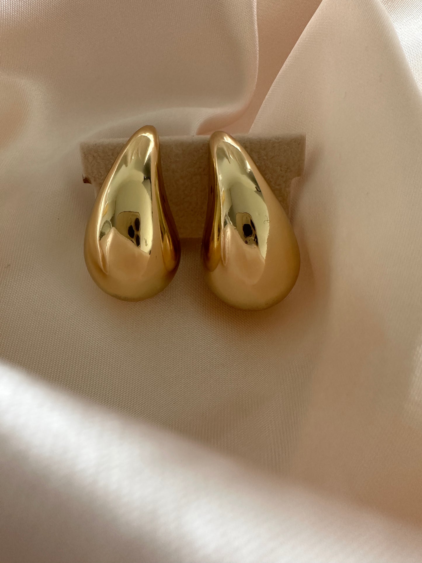 Jolie Gold Dome Earrings