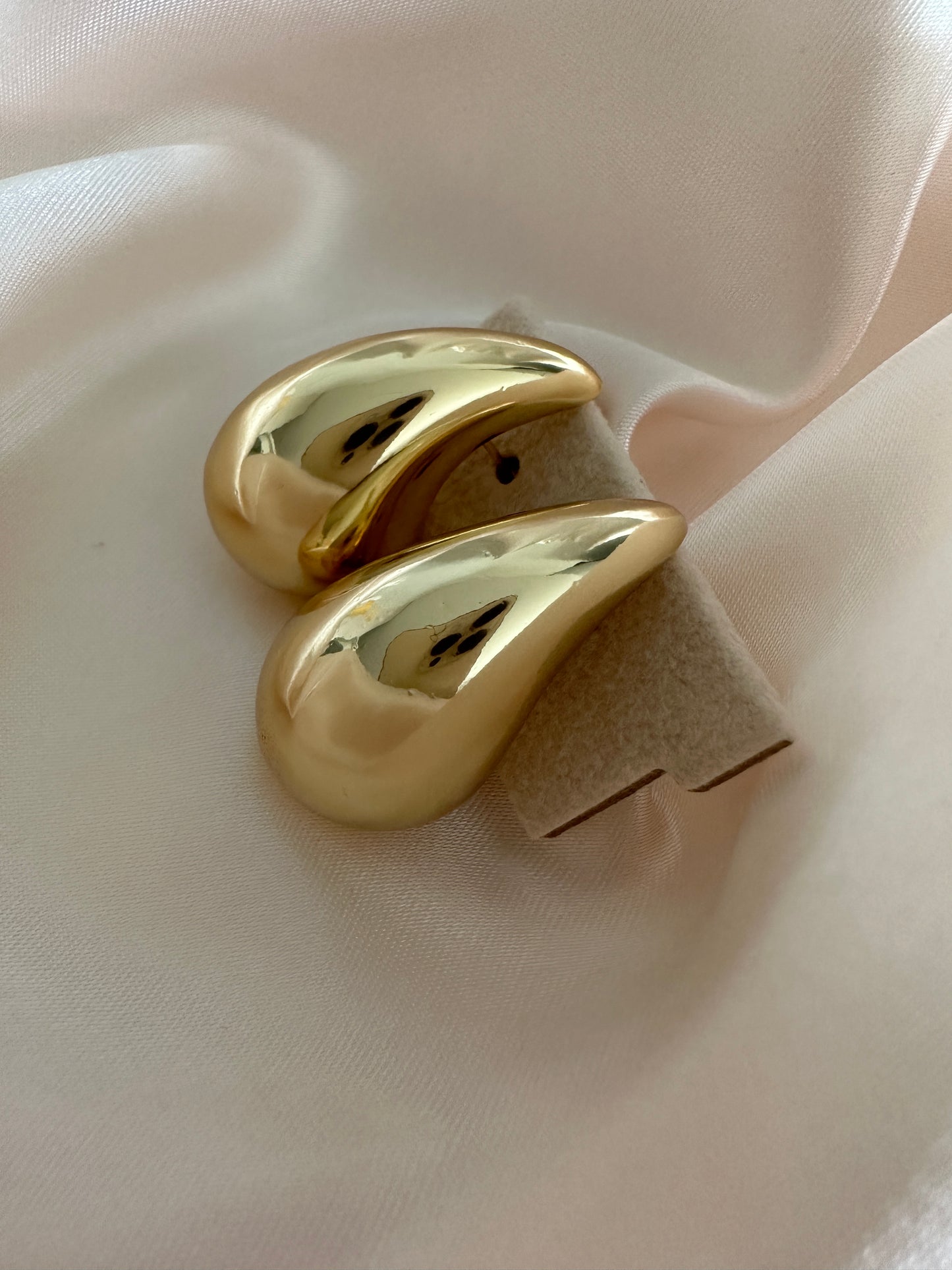 Jolie Gold Dome Earrings