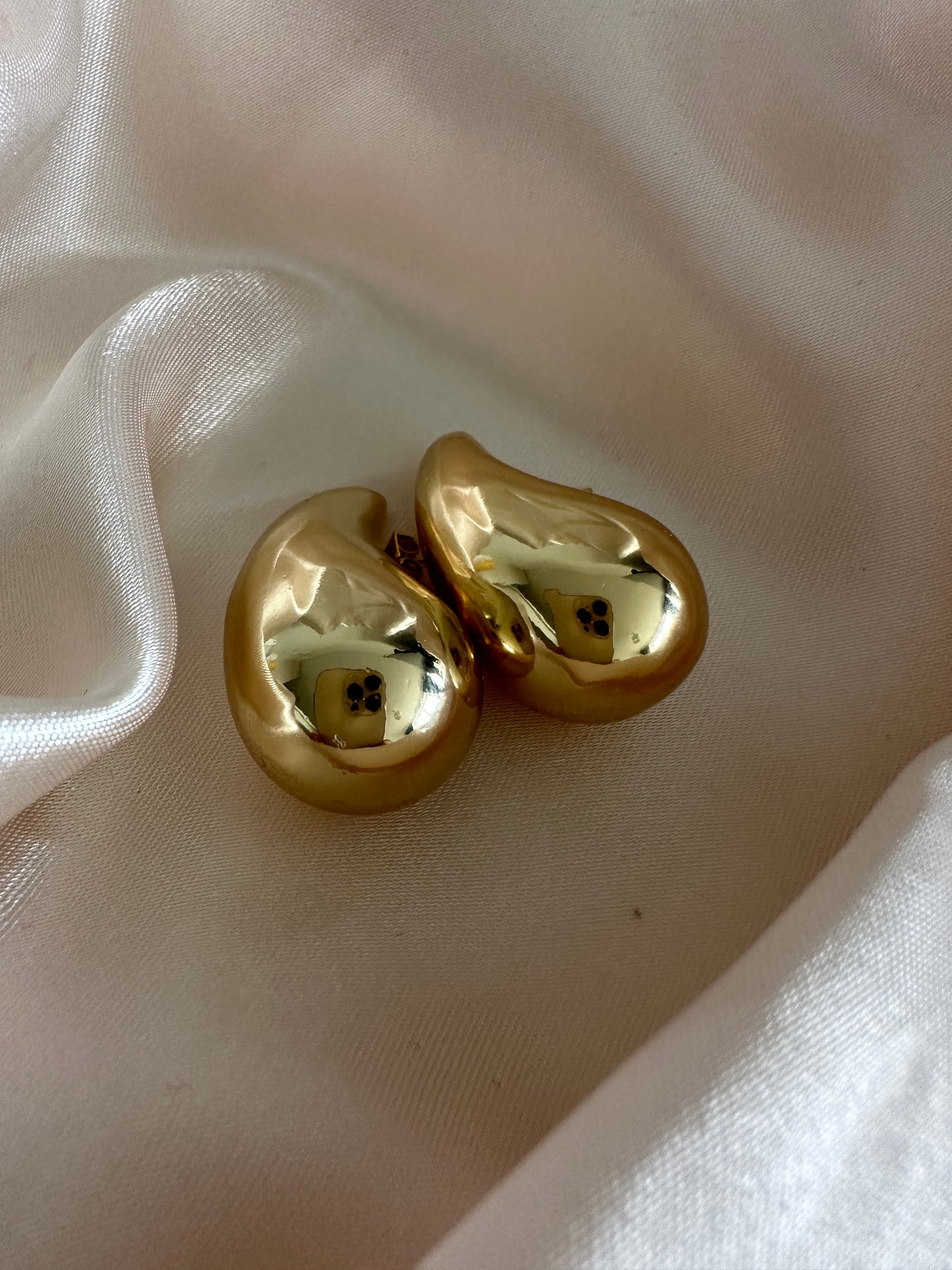 Jolie Gold Dome Earrings