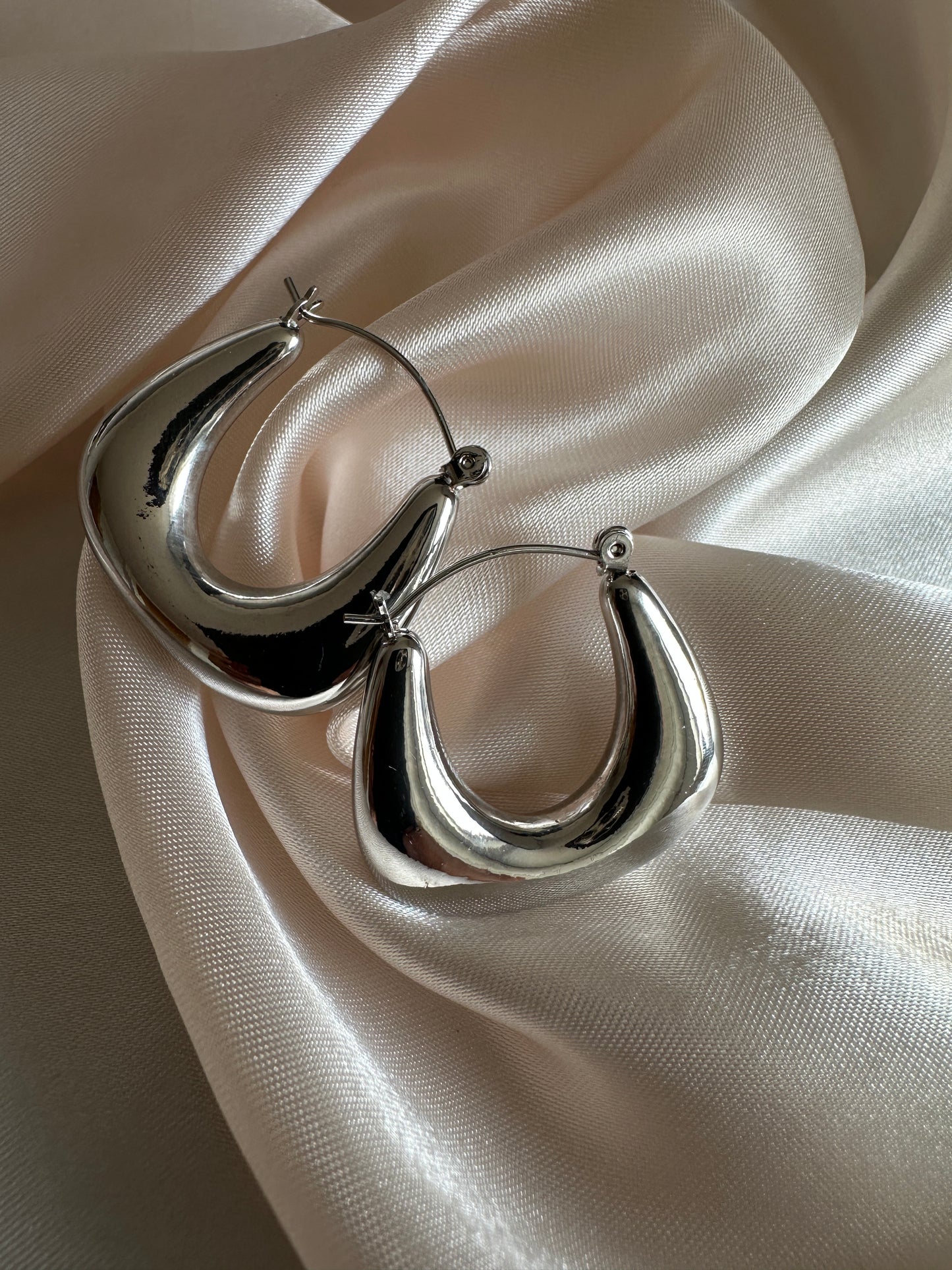 Allegra Thick Hoop Earrings