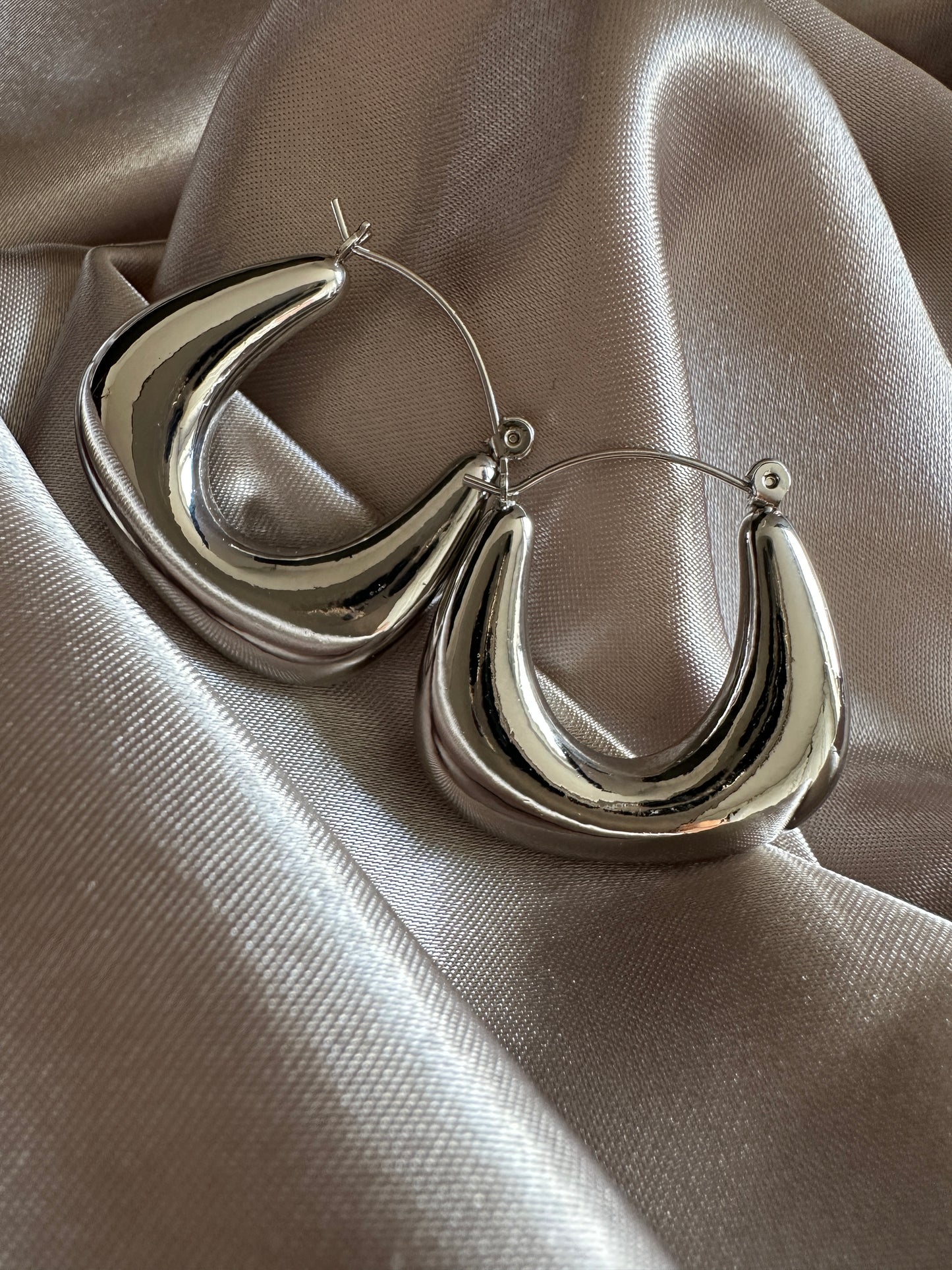 Allegra Thick Hoop Earrings