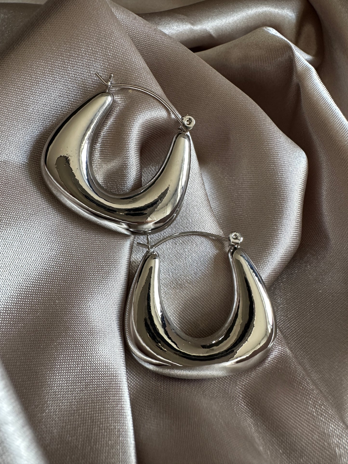 Allegra Thick Hoop Earrings