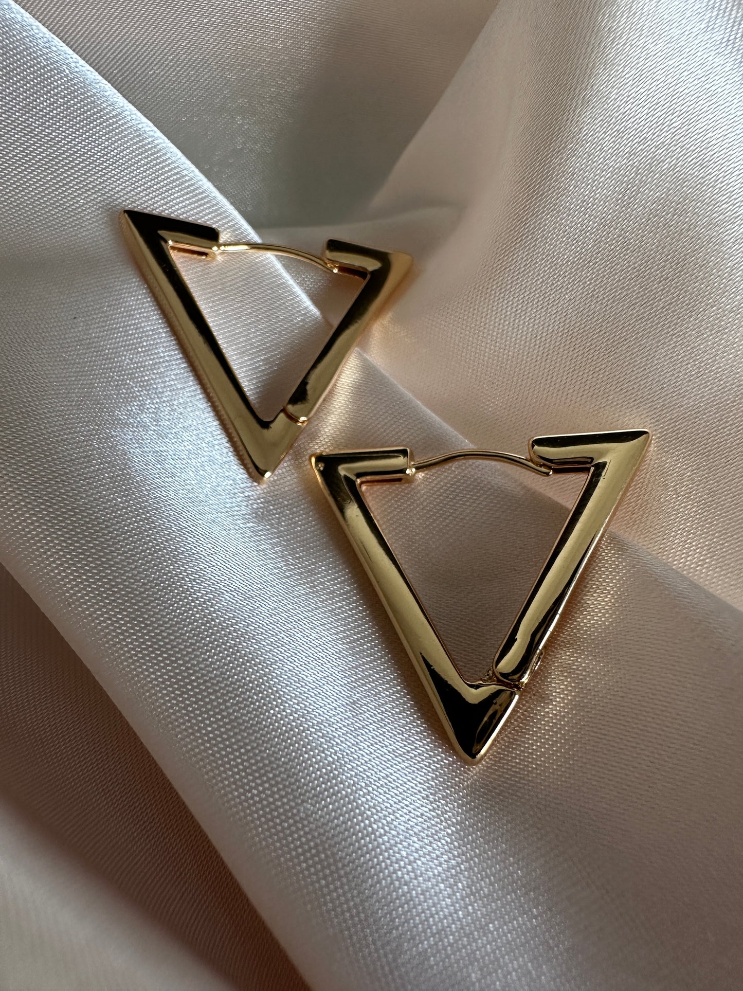 Alice Gold Triangle Earrings